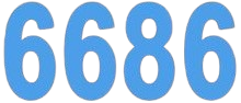 6686