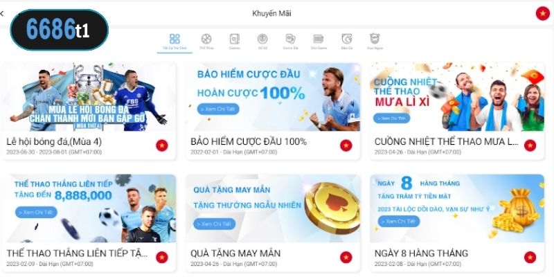 Khuyến mãi cực khủng tại 6686
